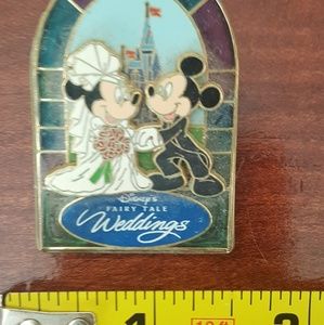 Disney Minnie & Mickey Wedding Pin